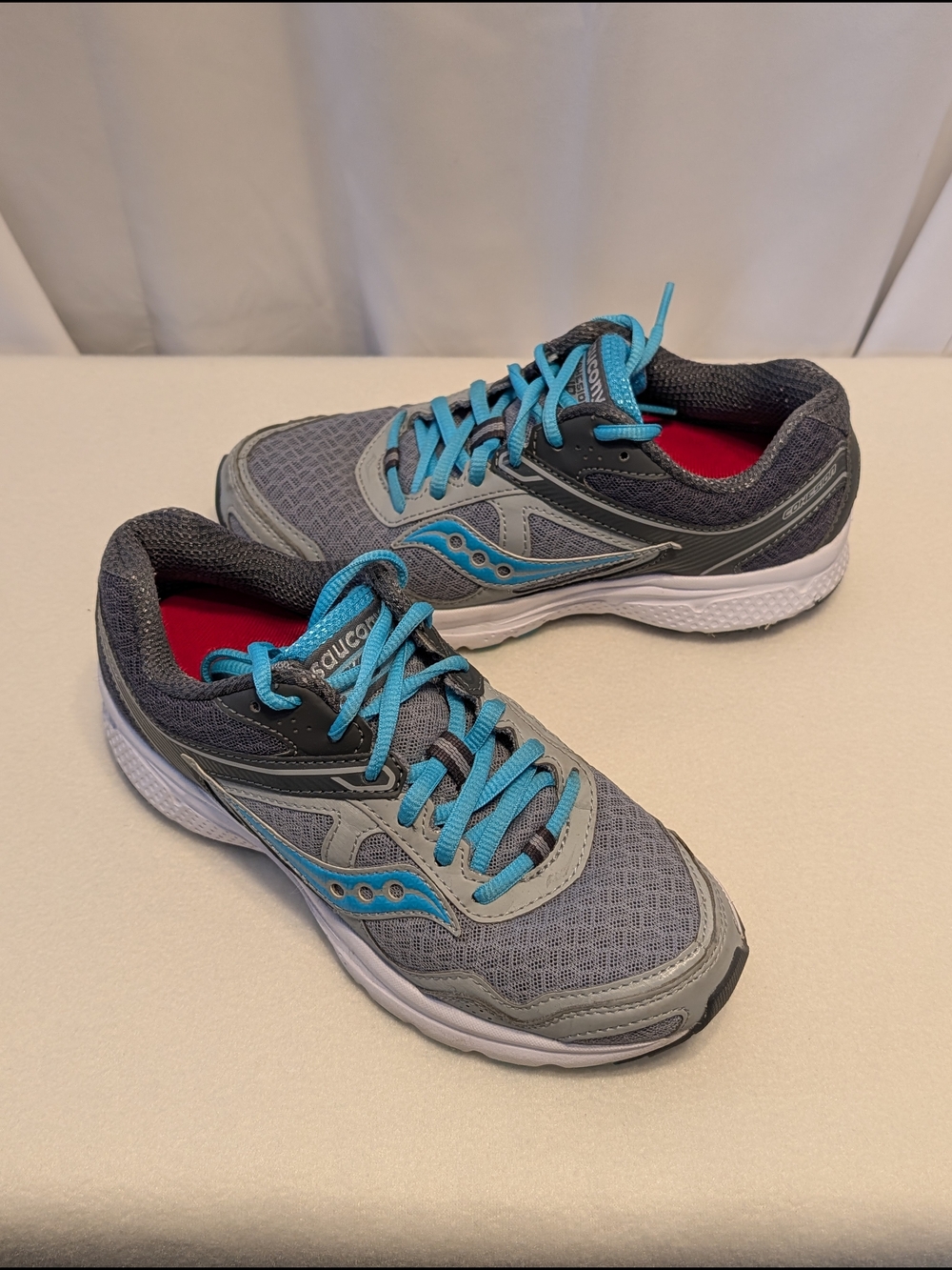Saucony Women's Gray & Blue Running Shoes